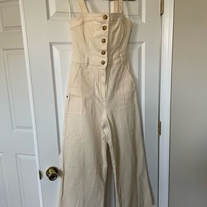Urban Outfitters Cream Jumpsuit, size M